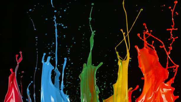istock Freeze motion of dancing colors 1455567406