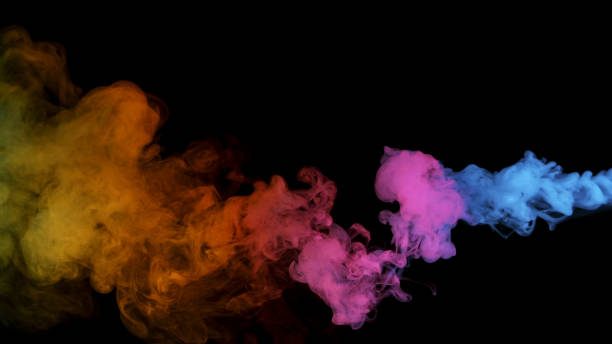 istock Abstract Atmospheric Colored Smoke, Close-up. 1455567415