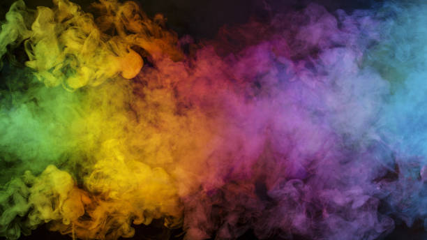 istock Abstract Atmospheric Colored Smoke, Close-up. 1455567701
