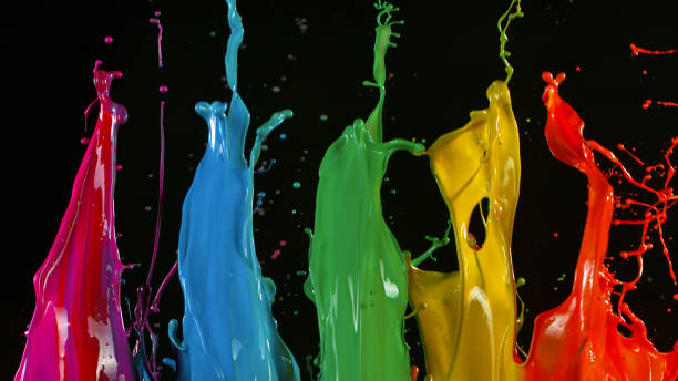 istock Freeze motion of dancing colors 1455567851