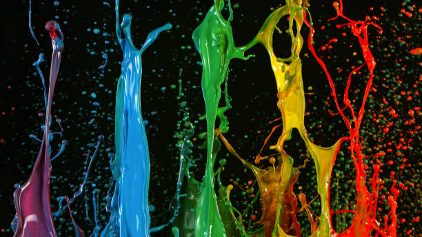 istock Freeze motion of dancing colors 1455567880