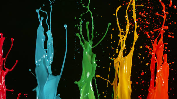 istock Freeze motion of dancing colors 1455568003