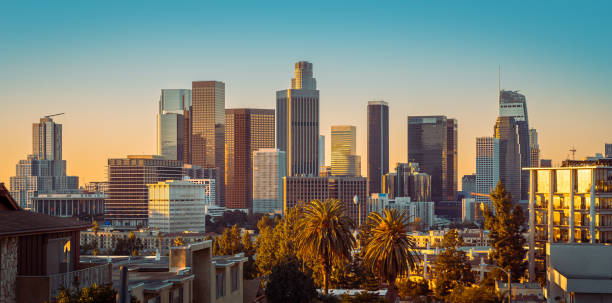 los angeles - los angeles county city of los angeles apartment built structure foto e immagini stock