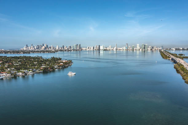 istock View of Miami from Miami Beach, Bay 1455572017