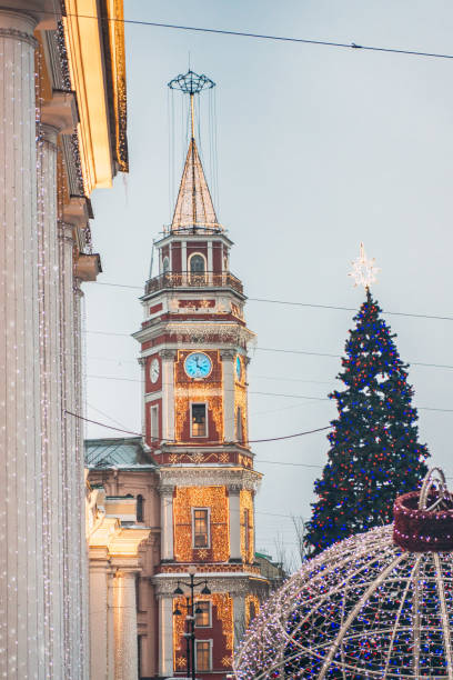 istock The clock tower beautiful at day 1455573106