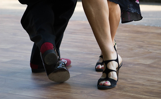 A photo of professional argentine tango dancers