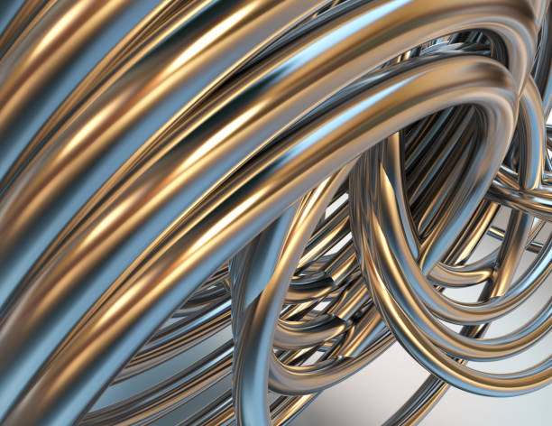 Spirally wound metal tube effect