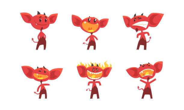Download Demonic, Red, Masked. Royalty-Free Stock Illustration Image ...