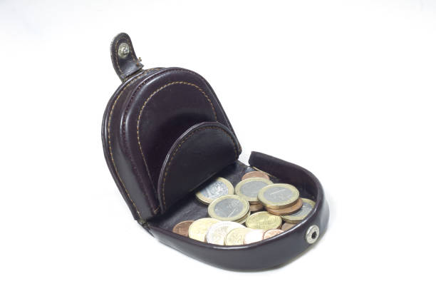 istock coin purse with coins 1455585669