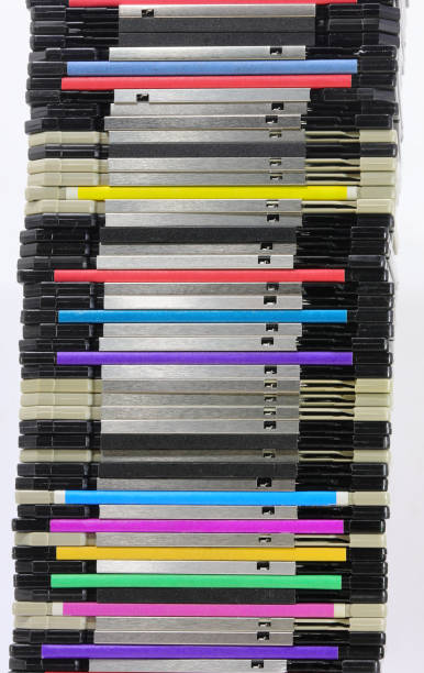 istock floppy disks used to save computer data in the 90s 1455585937
