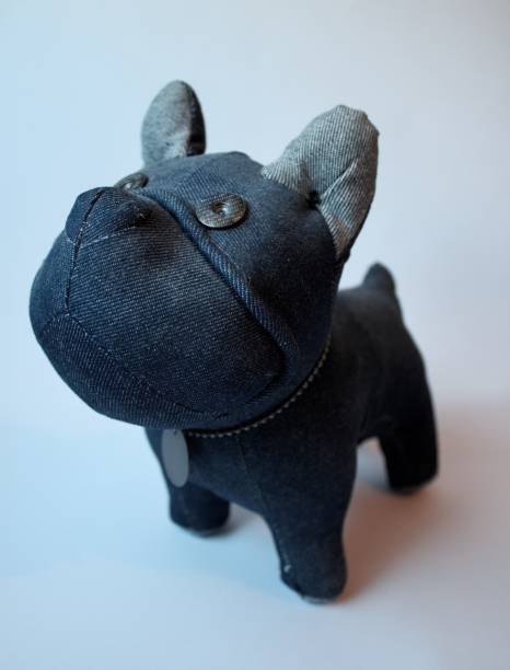 istock Denim Dog stuffed animal 1455592709
