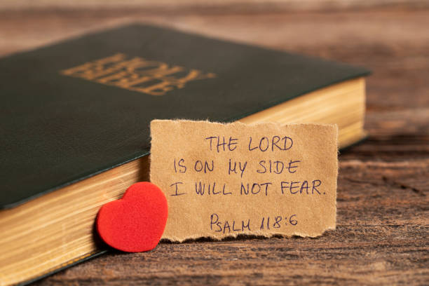 istock Handwritten Bible quote 1455600256
