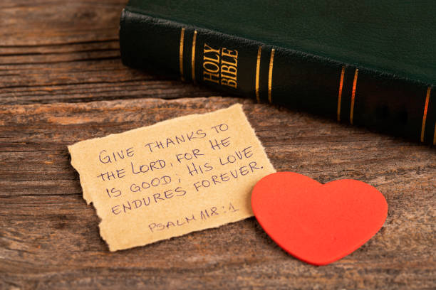 istock Handwritten Bible quote 1455600274