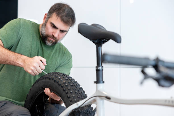istock Installing Fatbike Tires Studs 1455614902