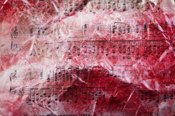 istock Bloody notes on creased paper. Blood on notes on creased paper. Red spray on notes 1455620418