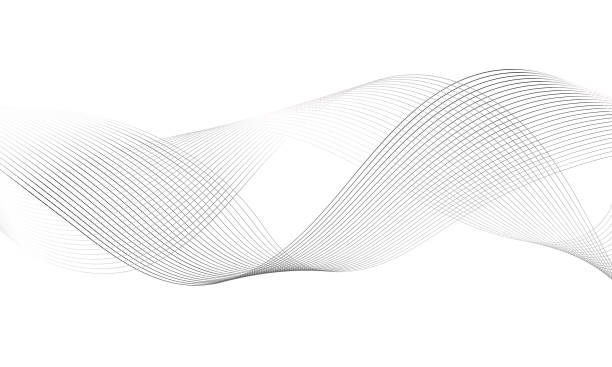 bildbanksillustrationer, clip art samt tecknat material och ikoner med abstract colorful wave element for design. digital frequency track equalizer. stylized line art background. vector illustration. wave with lines created using blend tool. curved wavy line, smooth stripe. - stå i kö