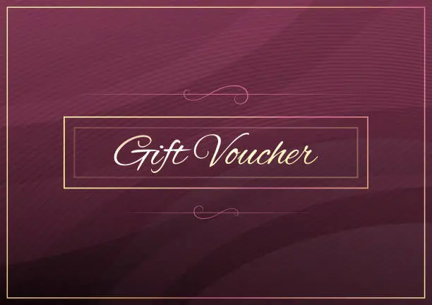 Vector illustration of Gift voucher vector illustration design