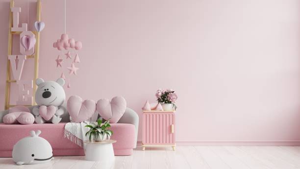 istock Valentine interior room have sofa and home decor for valentine's day. 1455629203