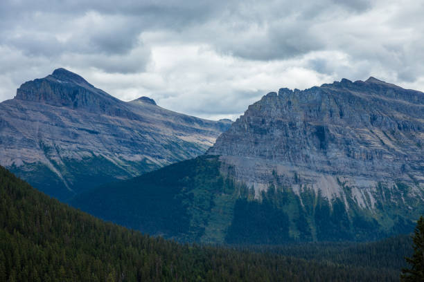 istock Montana mountain close up with overcast skies 1455637819