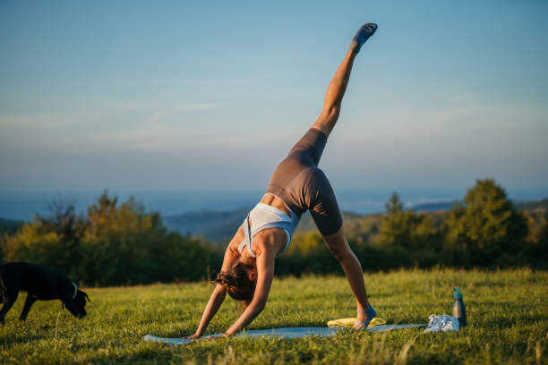 istock Do yoga a get in the best shape 1455652492