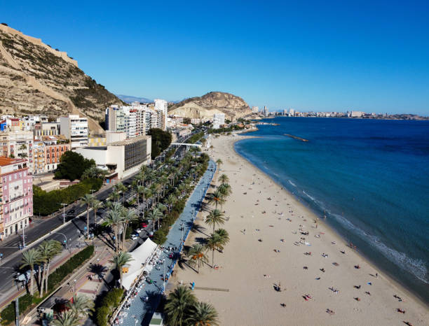 istock Alicante Beach Cityscape 1455653539