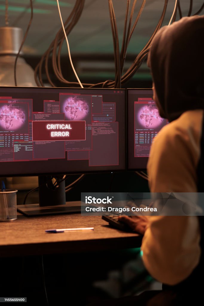 Programming Code Stealing Meme Cyberattack Warning On Computer Screen Hacker Stealing Data Stock Photo ...