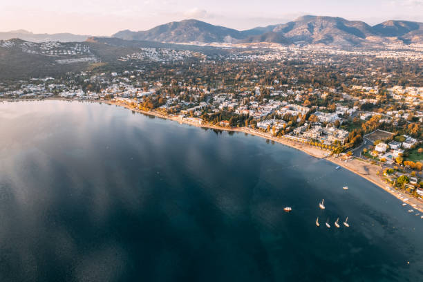 istock Drone View Bitez Bay at Bodrum Turkey 1455656491