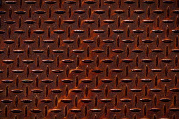 istock Close-up of rusty metal surface texture background 1455659130