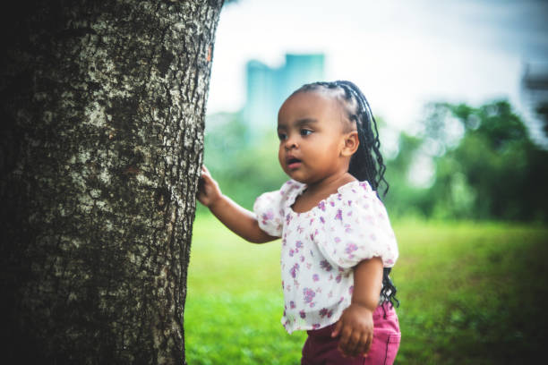 istock Little girl feeling curious about nature 1455664663