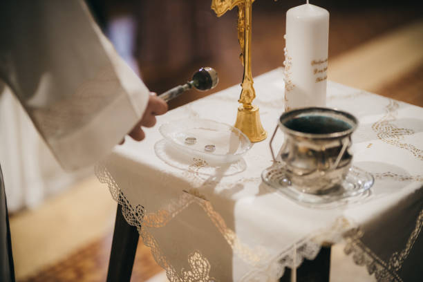 istock Closeup of a marriage ceremony 1455673495