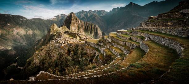 istock Panoramic shot of the rocky formations between the mountains 1455673734