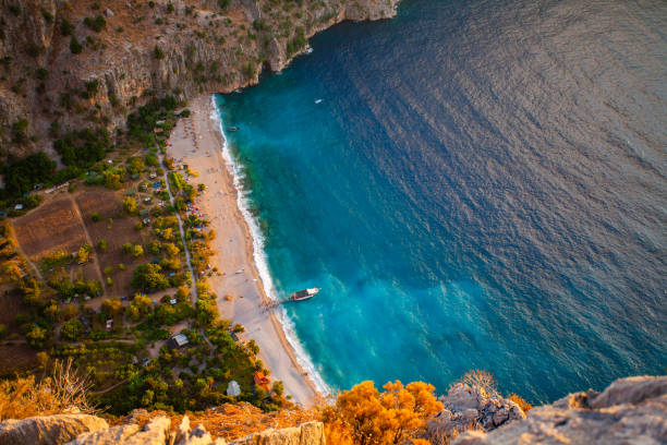 Aerial view of Kelebekler Vadisi (Butterfly Valley)