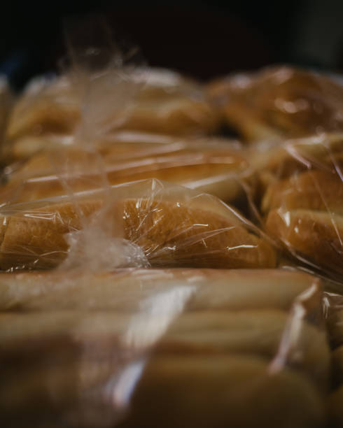 istock Vertical shot of bread in a shop 1455676260