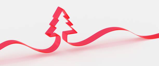 istock 3d illustration of a modern Christmas tree 1455676425