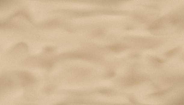 istock Sand beach texture background.Horizon Coastal beach waves for Summer vacation on seaside.Tropical seashore landscape.Desert surface,Vector 3d Brown sandy dune for Summer banner.Top view Ocean, River 1455679504