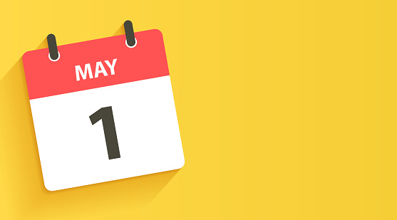 istock May 1 - Daily Calendar Icon in flat design style 1455680467