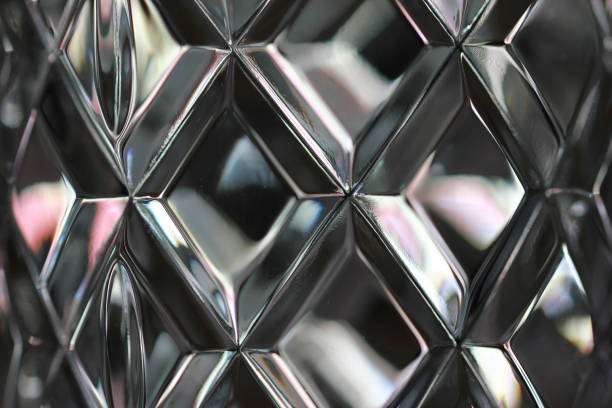 istock View of a glass surface with geometric rhombus figures 1455682444