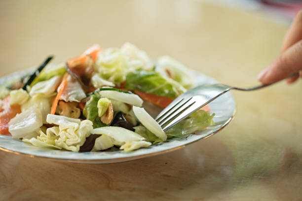 Lush green salad.