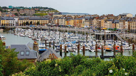 Dieppe, Normandy, France - July 29, 2018: The City of Dieppe in the Normandy France