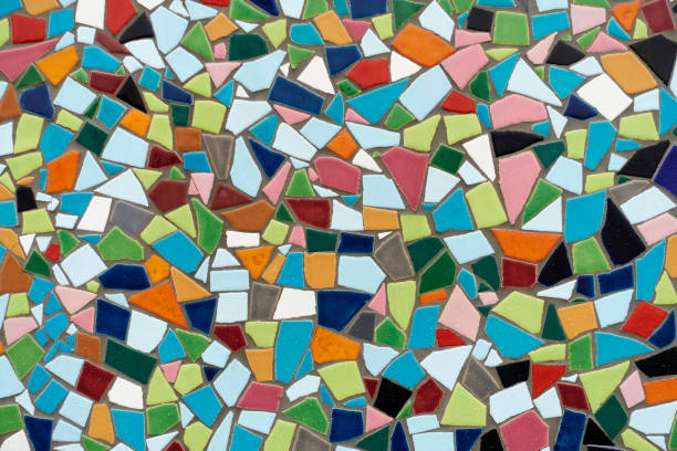 mosaïque multicolore - mosaic photos et images de collection