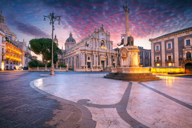 Catania, Sicily, Italy. stock photo