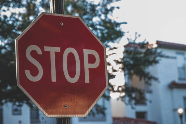 istock Closeup of a stop sign 1455688335