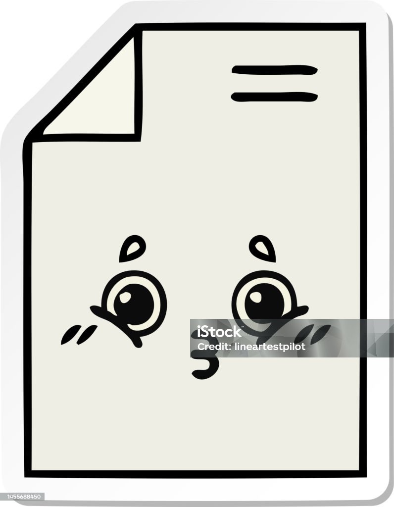 Ilustración de Pegatina De Una Linda Hoja De Papel De Dibujos Animados y más Vectores Libres de Derechos de Adhesivo de vinilo - iStock Ilustración de Pegatina De Una Linda Hoja De Papel De Dibujos Animados y más Vectores Libres de Derechos de Adhesivo de vinilo - iStock