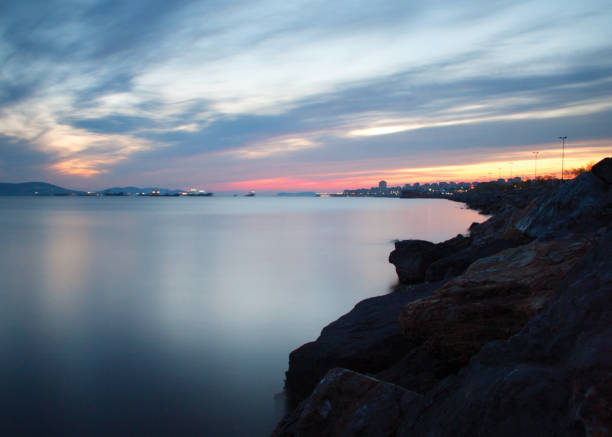 istock Beautiful view of the seashore during the sunset 1455689612