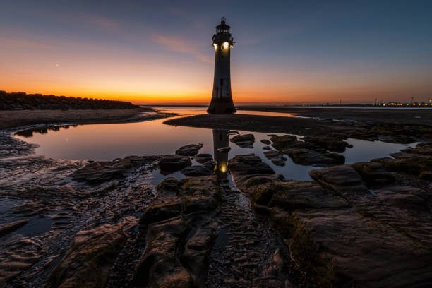 istock New Brighton Lighthouse on the Wirral in Northwest England at sunset 1455689761