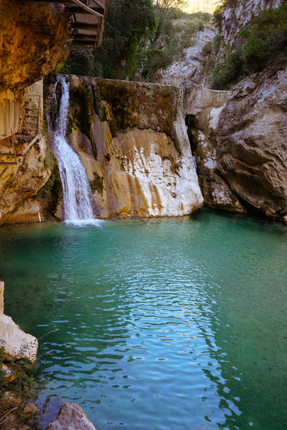 istock Vertical shot of a waterfall 1455690715