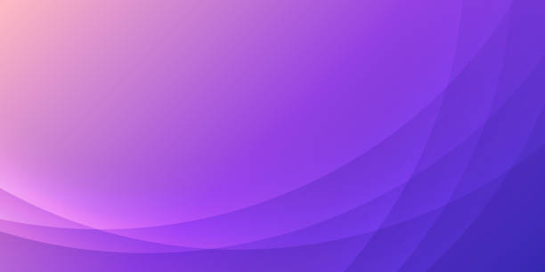 ilustrações de stock, clip art, desenhos animados e ícones de purple abstract background with curves - trendy geometric design - pink backgrounds geometric shape textured