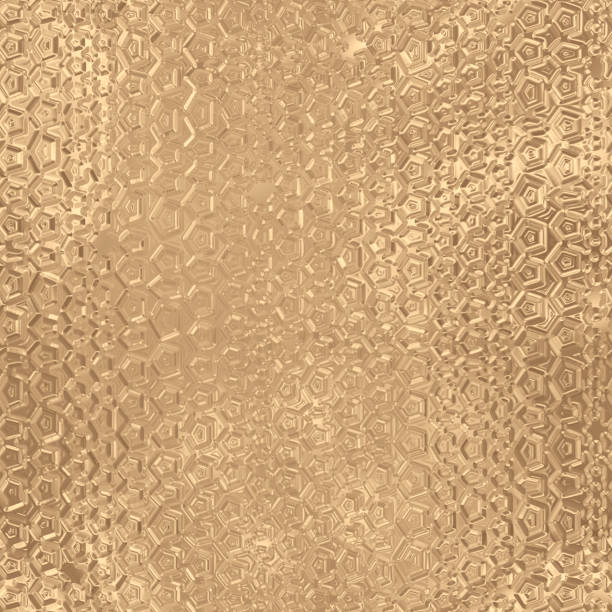 istock Gold foil seamless pattern, golden texture, metal yellow background 1455691259
