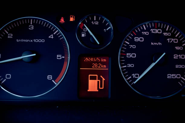 istock Closeup of a modern car dashboard 1455691832