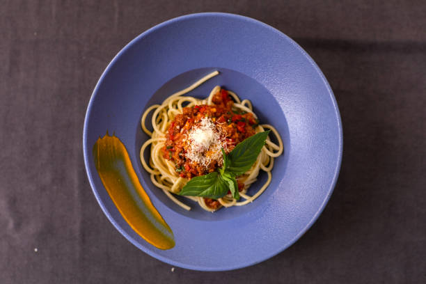 istock The tasty spaghetti bolognese. 1455692088